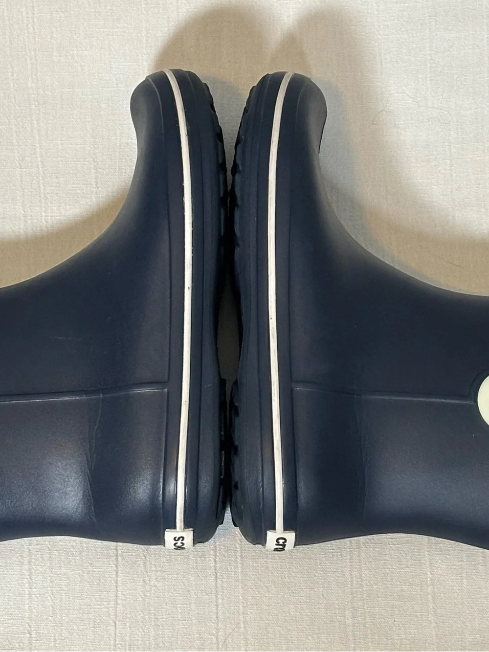 Crocs Jaunt Shorty Waterproof Ankle Rain Boots-Navy Blue-Women Size 7